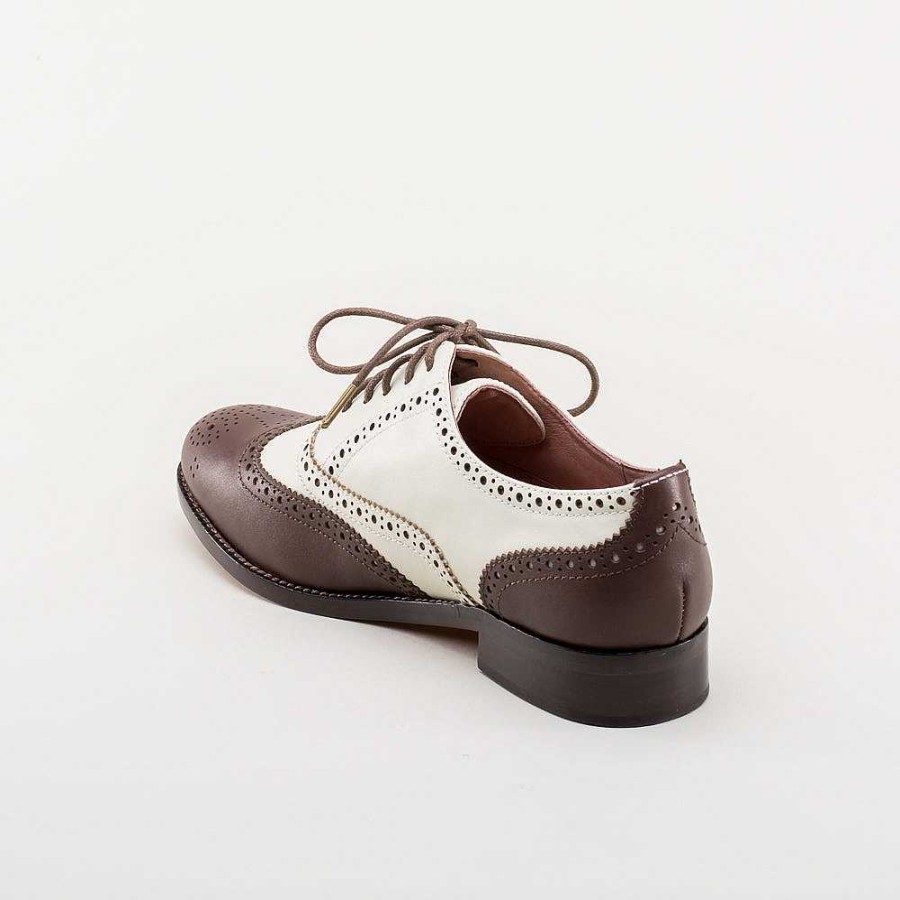 Naiset American Duchess | Marlene Women'S Vintage Spectator Oxfords (Ruskea/Norsunluu)