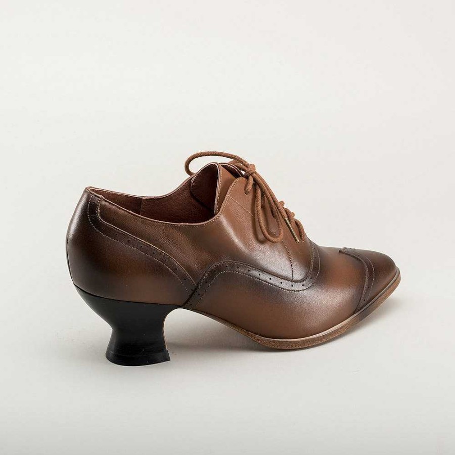 Naiset American Duchess | Ennakkotilaa Londoner Women'S Edwardian Oxfords Wide (Rusketus)