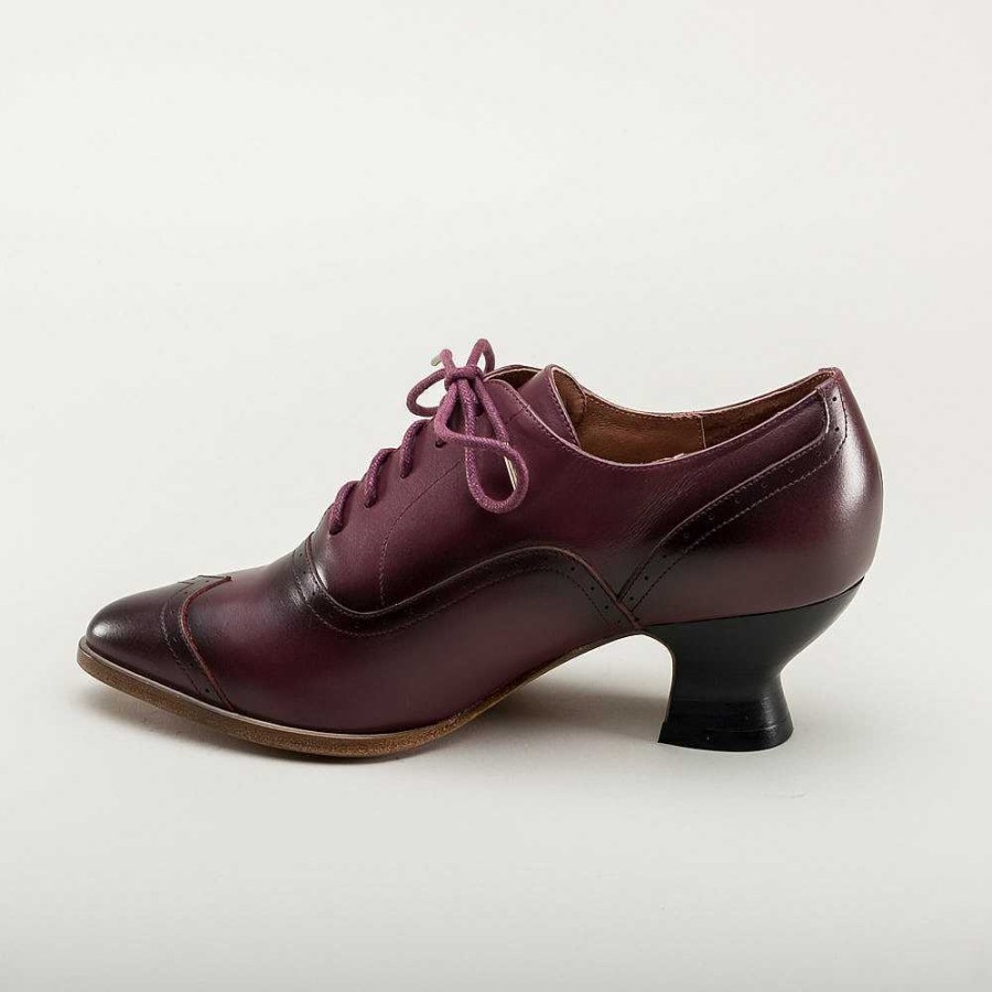 Naiset American Duchess | Ennakkotilaa Lontoon Naisten Edwardian Oxfords Wide (Kirsikka)