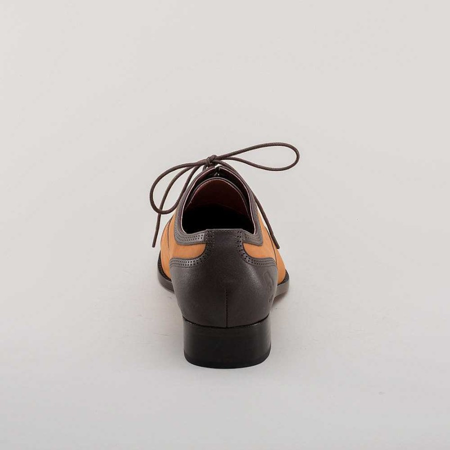 Miehet American Duchess | Miesten Dandy Vintage Cap Toe Oxfords (Ruskea/Konjakki)