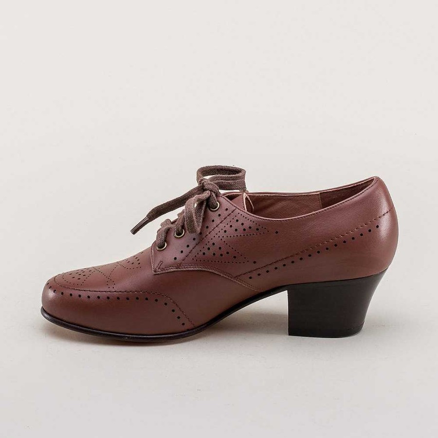 Naiset American Duchess | Ennakkotilaa Claire Naisten 1940-Luvun Oxfords Wide (Ruskea)