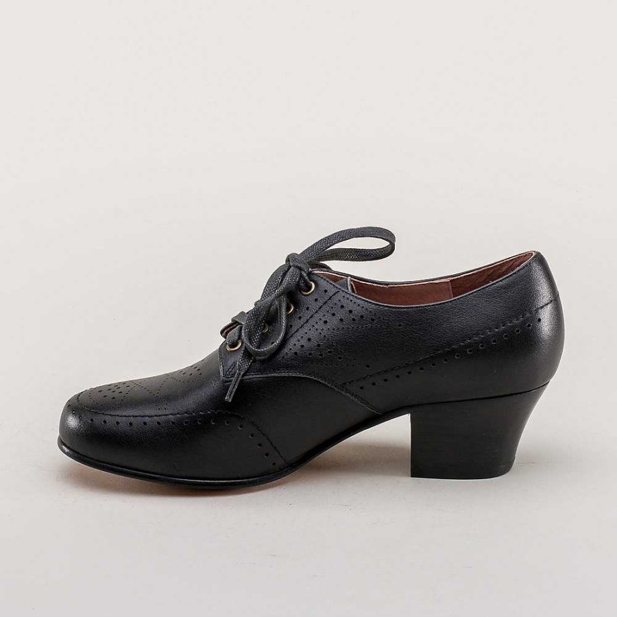 Naiset American Duchess | Ennakkotilaa Claire Naisten 1940-Luvun Oxfords Wide (Musta)