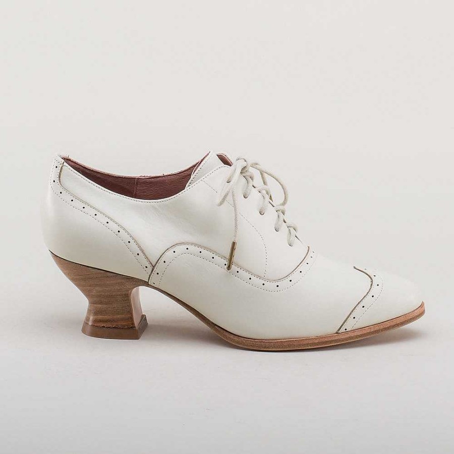 Naiset American Duchess | Lontoon Naisten Edwardian Oxfords (Norsunluu)