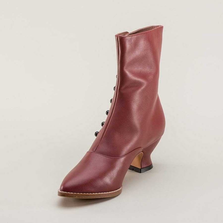 Naiset American Duchess | Tavistock Naisten Viktoriaaniset Nappikaappaat (Oxblood)