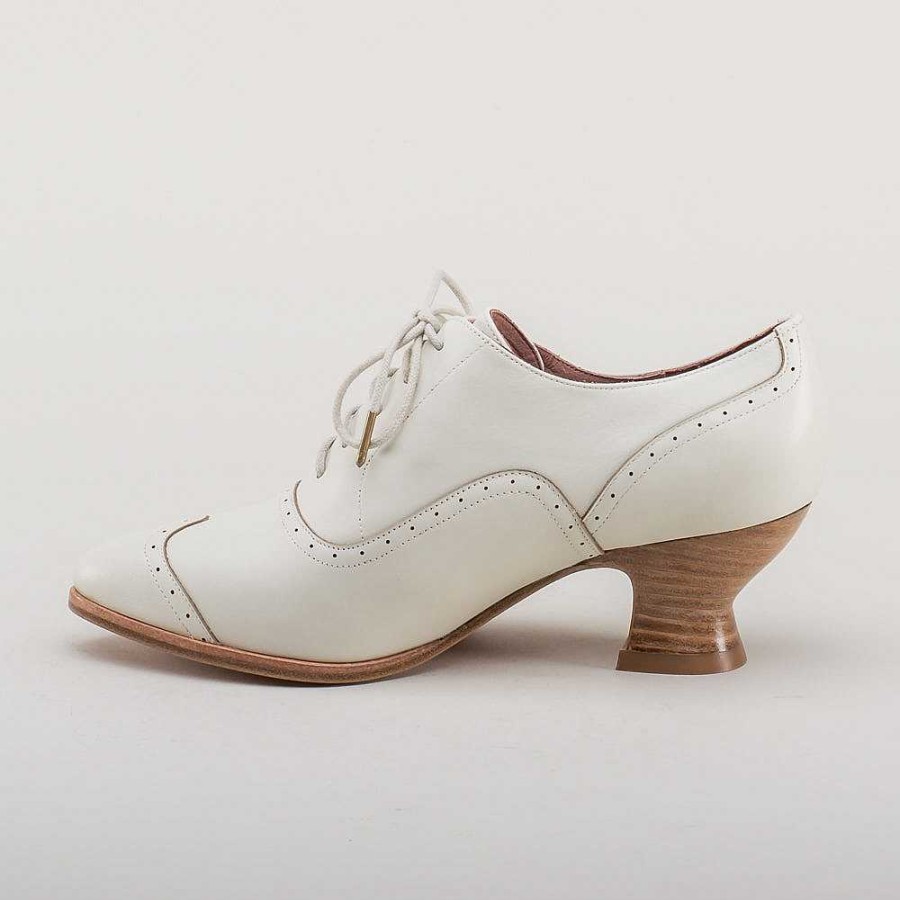 Naiset American Duchess | Lontoon Naisten Edwardian Oxfords (Norsunluu)