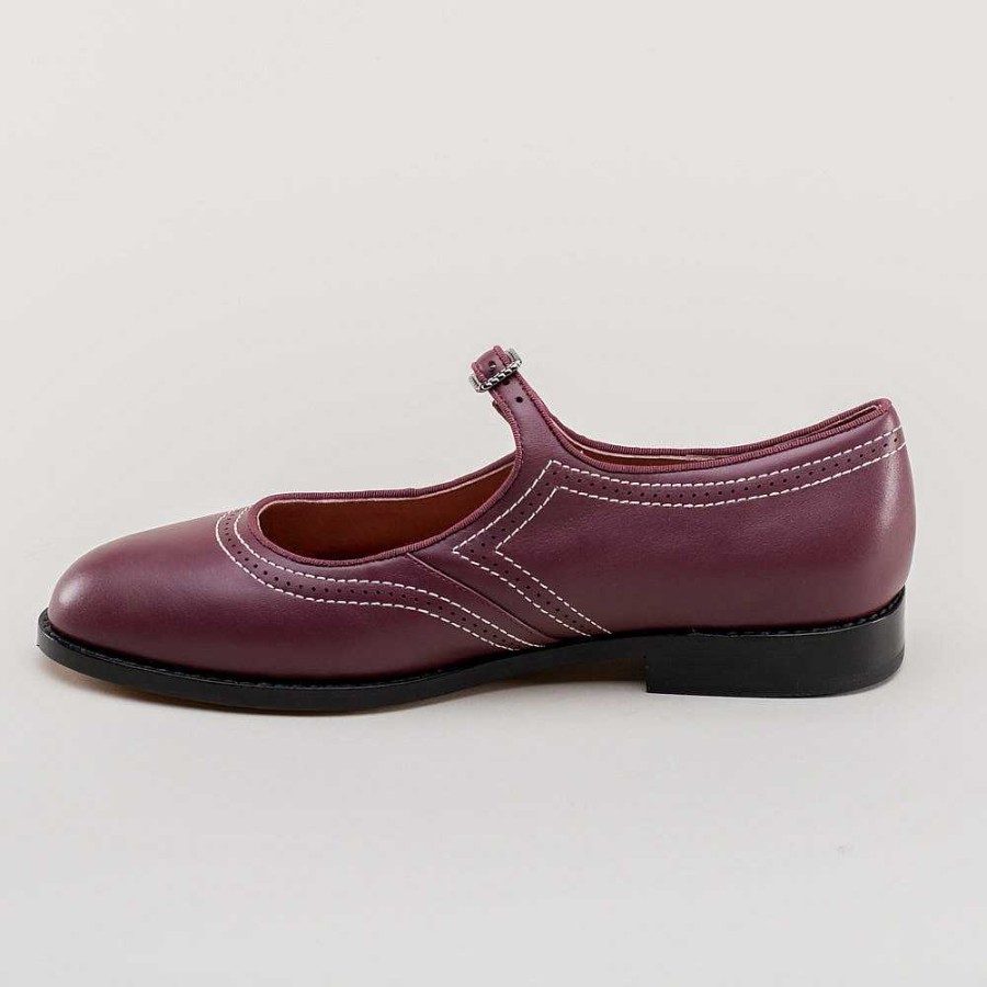 Naiset American Duchess | Keskiviikon Naisten Vintage Mary Jane -Kengat (Merlot)