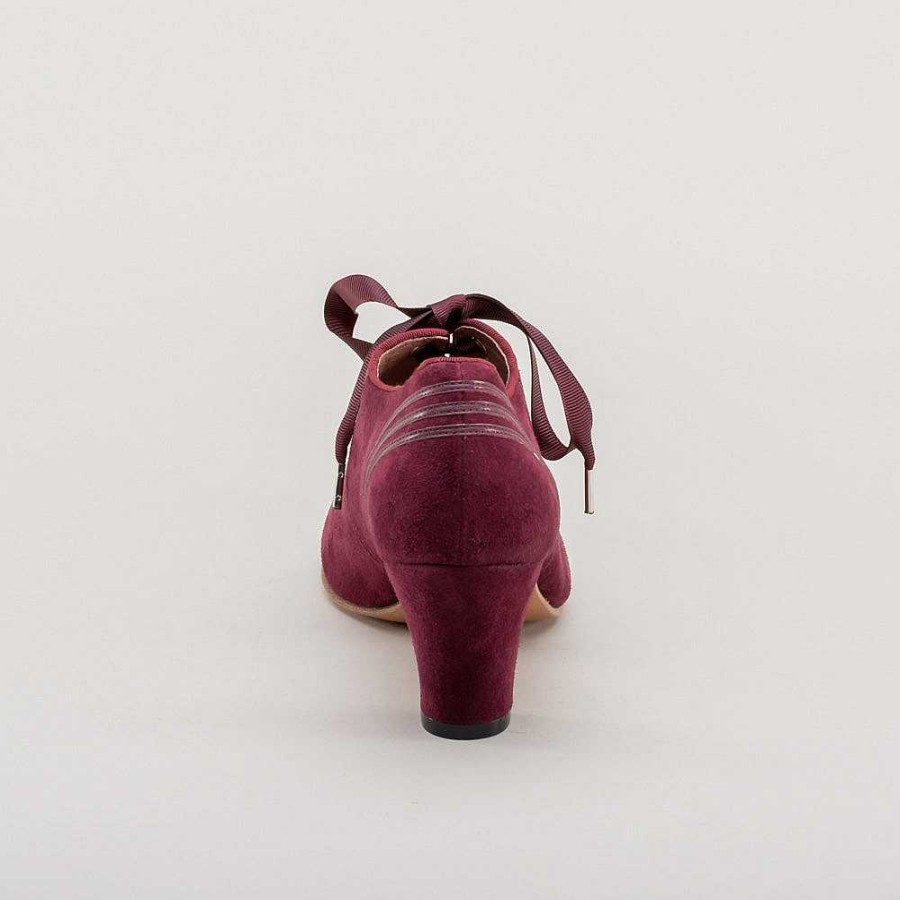 Naiset American Duchess | Claremont Naisten Retro Oxfords (Merlot)