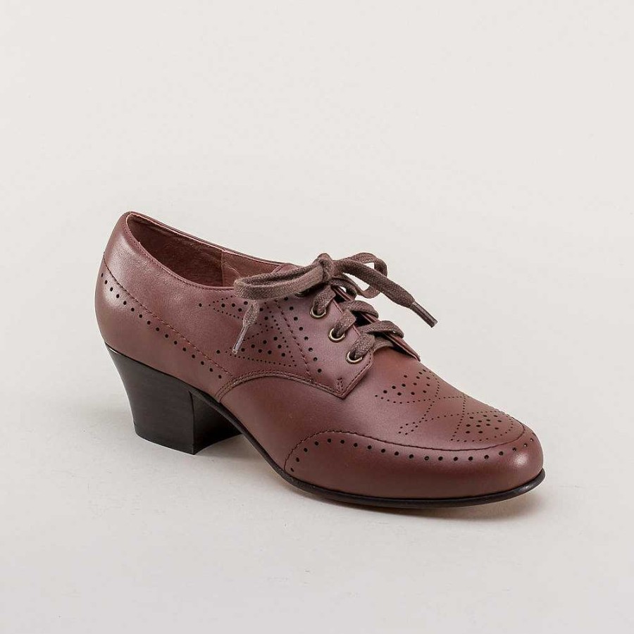 Naiset American Duchess | Ennakkotilaa Claire Naisten 1940-Luvun Oxfords Wide (Ruskea)