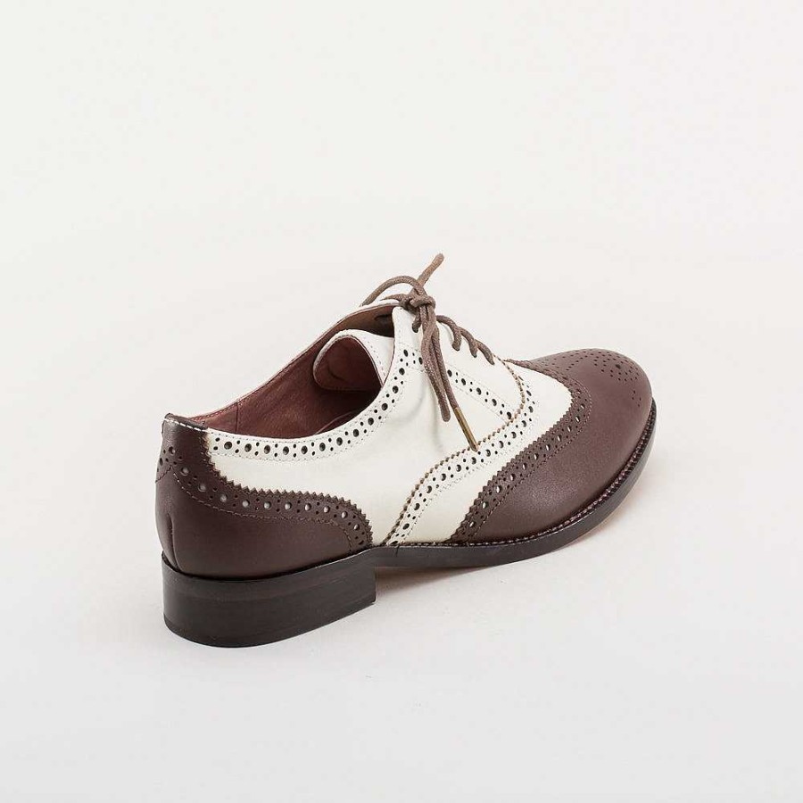 Naiset American Duchess | Marlene Women'S Vintage Spectator Oxfords (Ruskea/Norsunluu)