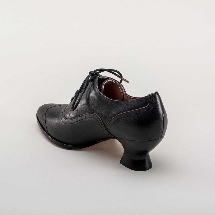 Naiset American Duchess | Ennakkotilaa Londoner Women'S Edwardian Oxfords Wide (Musta)