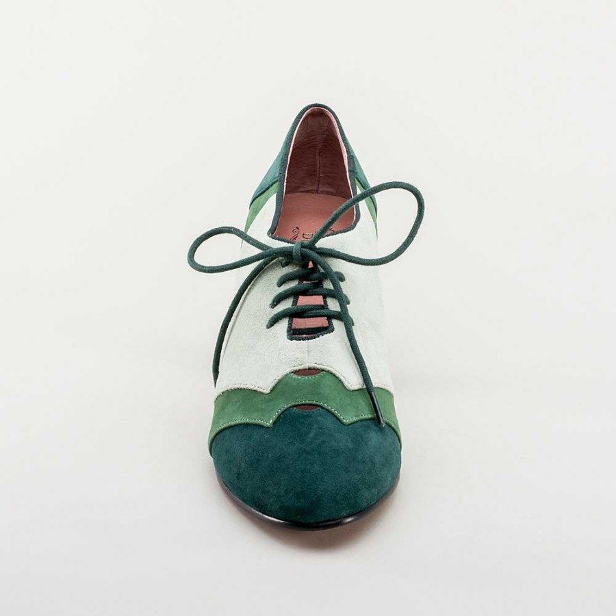 Naiset American Duchess | Karolina Naisten Retro Oxfords (Vihrea)