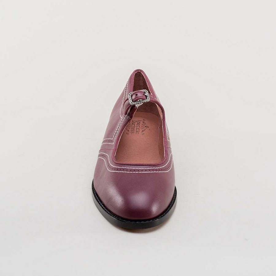 Naiset American Duchess | Keskiviikon Naisten Vintage Mary Jane -Kengat (Merlot)