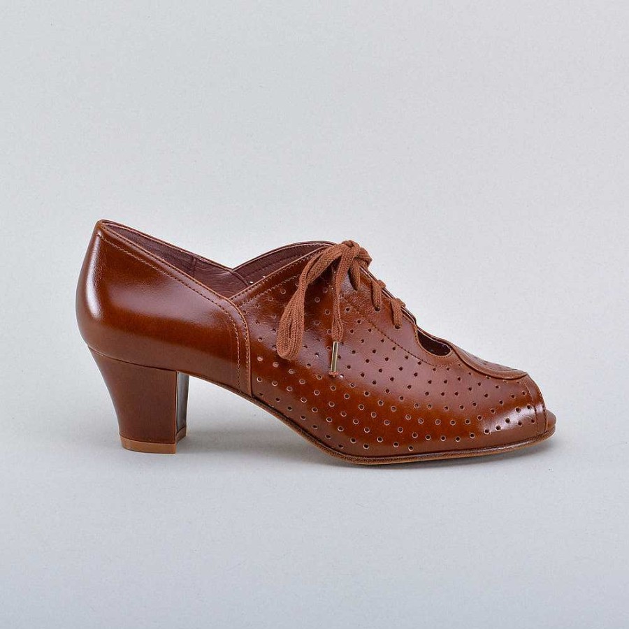 Naiset American Duchess | Ennakkotilaa Jenny Women'S Vintage Oxfords (Kastanjanruskea)