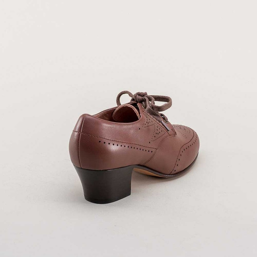 Naiset American Duchess | Ennakkotilaa Claire Naisten 1940-Luvun Oxfords Wide (Ruskea)