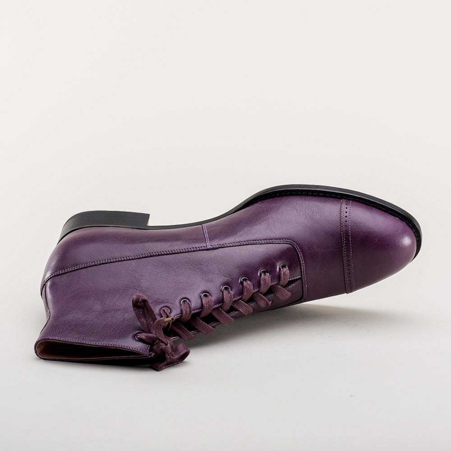 Miehet American Duchess | Noble Miesten Vintage-Nauhasaappaat (Violetti)