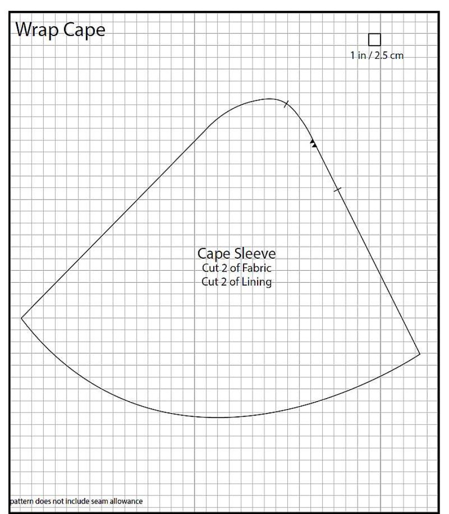 Tarvikkeet Ja Muuta American Duchess | Wrap Cape - Ilmainen Kuvio Pdf